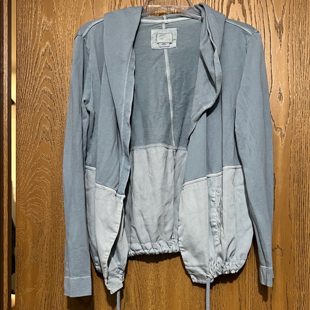Anthropologie Two-Tone Blue Utility Jacket